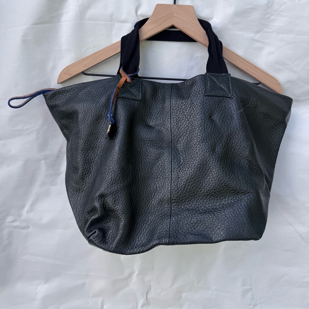 Pulicati // grey leather slouchy early 2000s purse